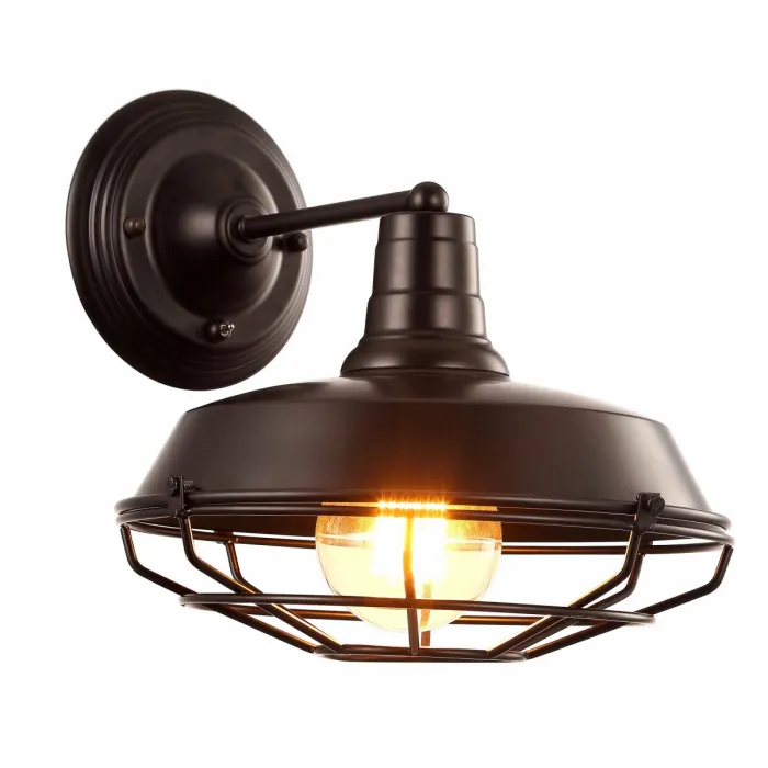 Бра Wall lamp DARK CAGE black от ImperiumLoft