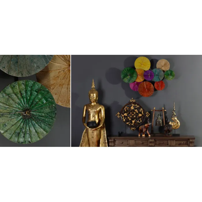 Арт-объект Disc wall art Lotus leaves от ImperiumLoft