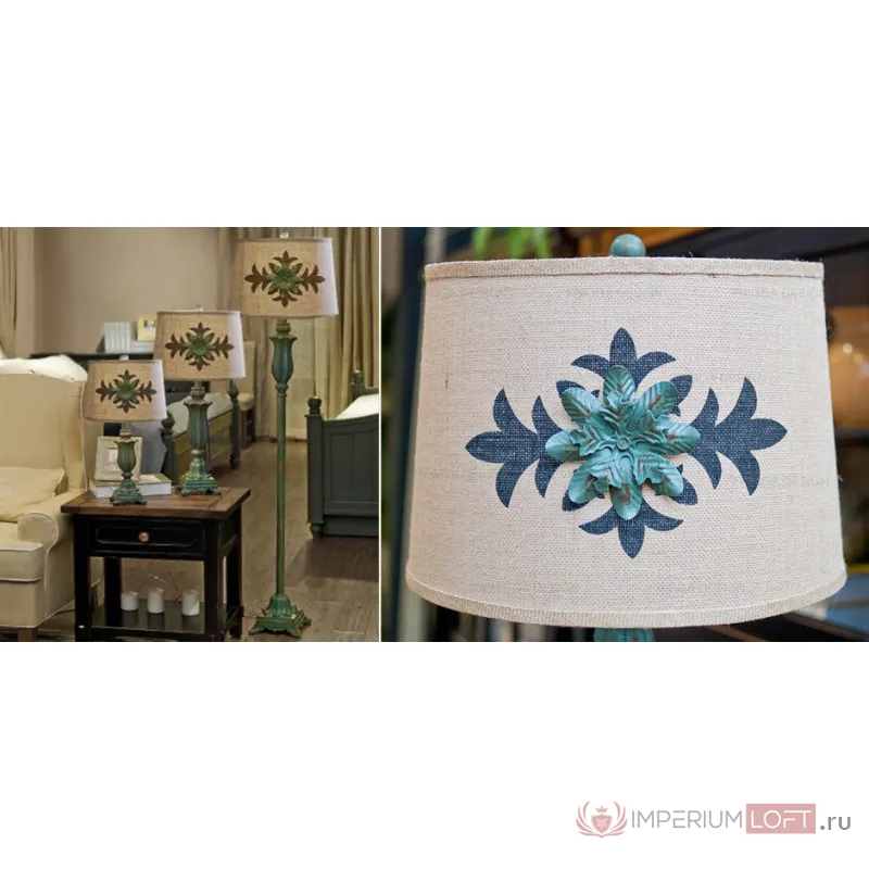 Настольная лампа Cross Ornament Provence table lamp от ImperiumLoft