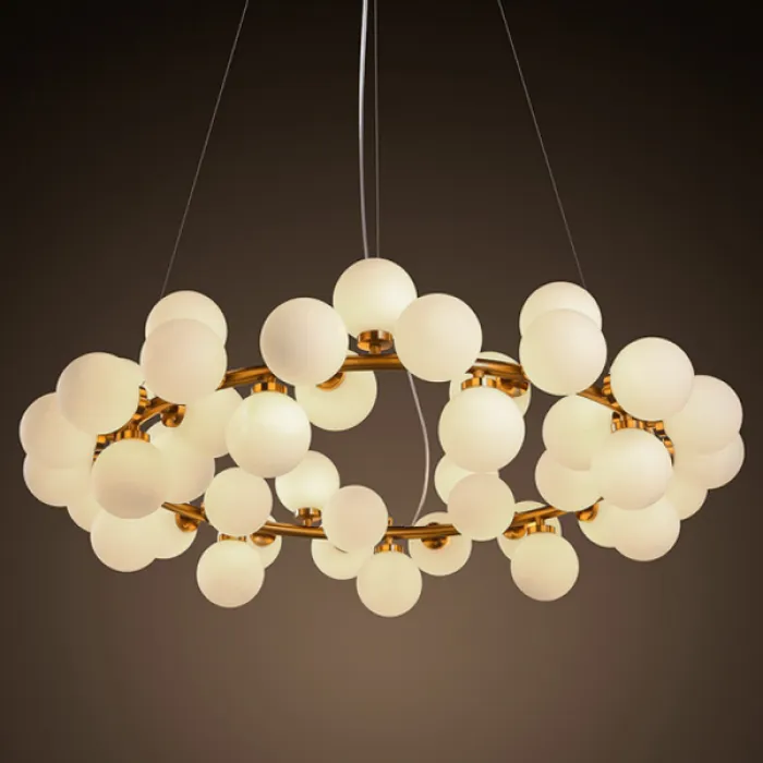 Люстра Milk Bubble Round Chandelier от ImperiumLoft