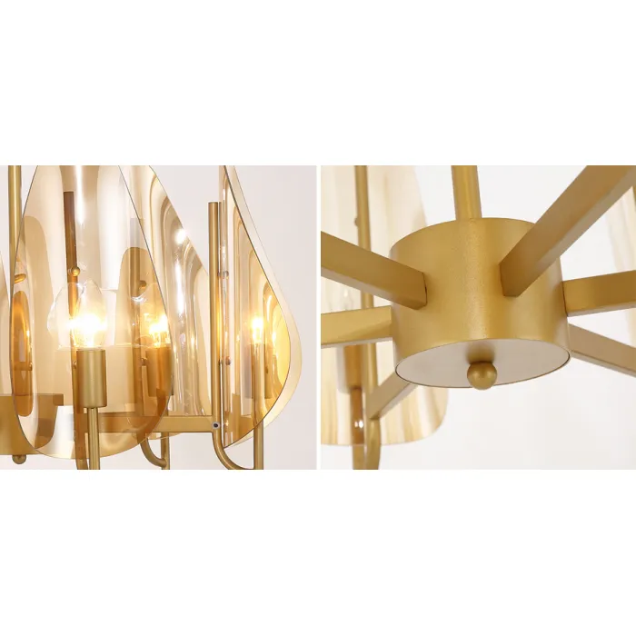 Люстра Chandelier Max Ingrand Fontana Arte Amber glass от ImperiumLoft