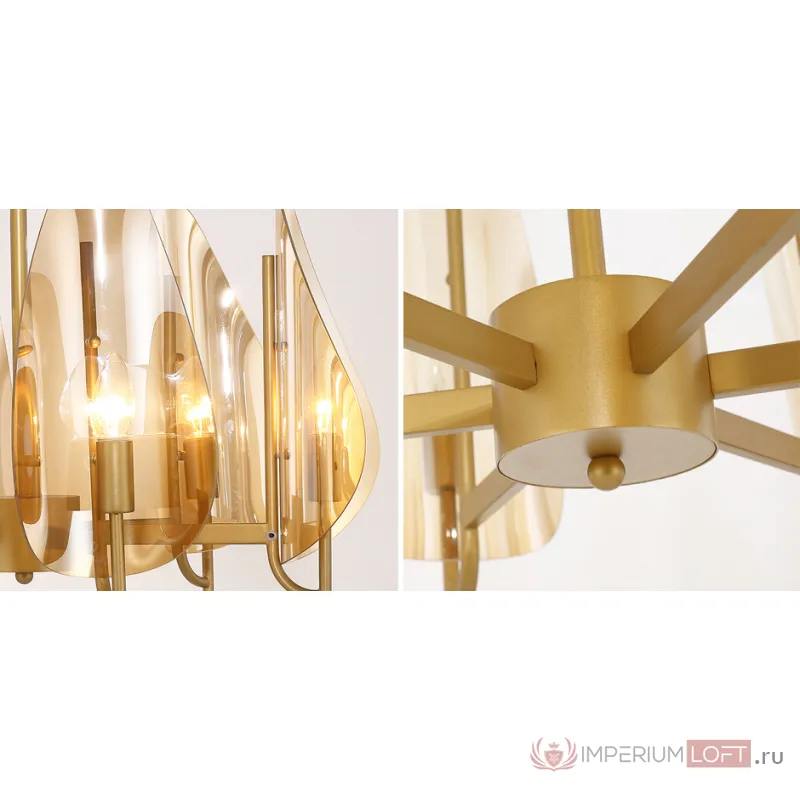 Люстра Chandelier Max Ingrand Fontana Arte Amber glass от ImperiumLoft