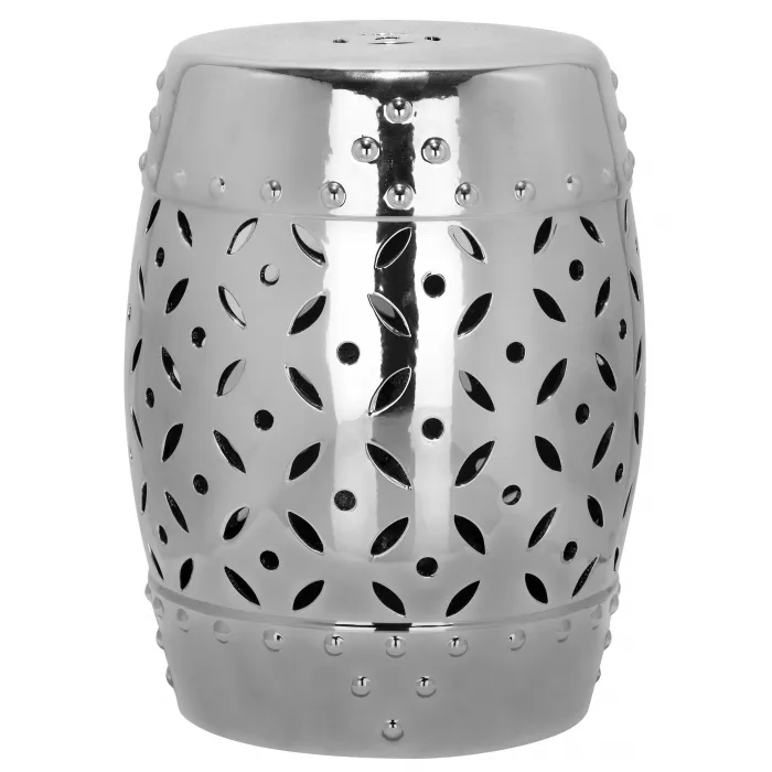 Керамический табурет Coin Lattice Garden Stool - Silver от ImperiumLoft