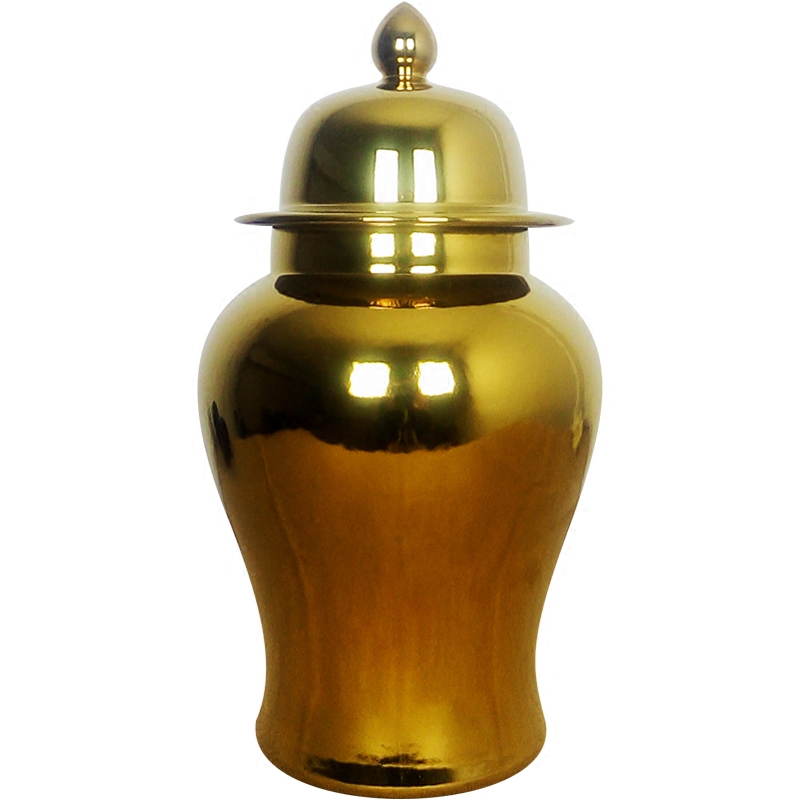 Ваза Gold Ceramic Chinese Jars with Lids от ImperiumLoft