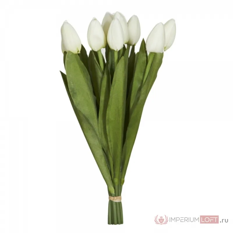 Декоративный искусственный цветок Bouquet Of White Tulips от ImperiumLoft