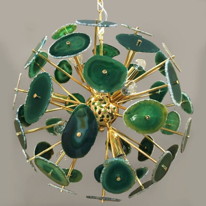 Люстра Agate Burst Chandelier Green от ImperiumLoft