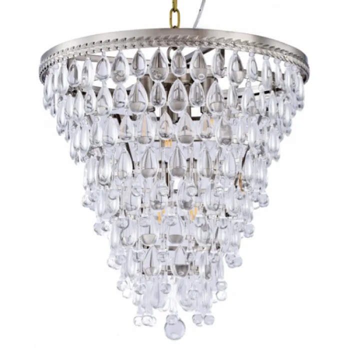 Люстра Clarissa Glass Drop Pendant 46 Nickel от ImperiumLoft
