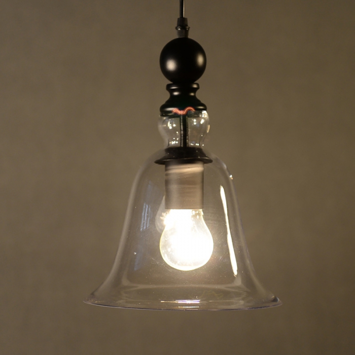 Подвесной светильник колокольчик Glass bluebell от ImperiumLoft