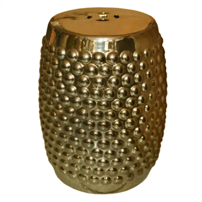 Золотой китайский табурет ceramic garden stool Gold от ImperiumLoft