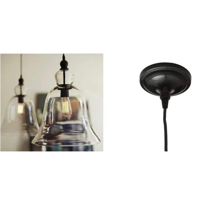 Подвесной светильник колокольчик Glass bluebell от ImperiumLoft
