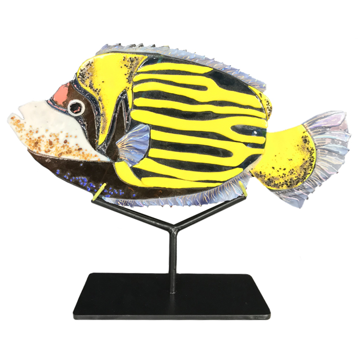 Статуэтка на подставке Yellow Fish от ImperiumLoft