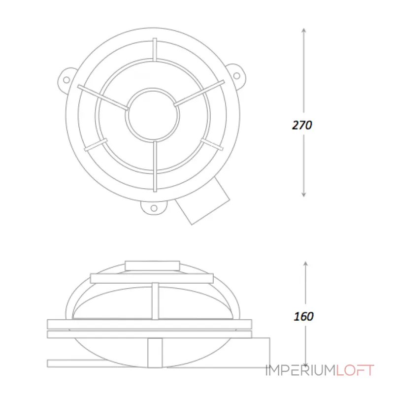 Настенная лампа Steampunk Cage Glass Edison Wall Lamp Round от ImperiumLoft Настенная лампа Steampunk Cage Glass Edison Wall Lamp Round от ImperiumLoft