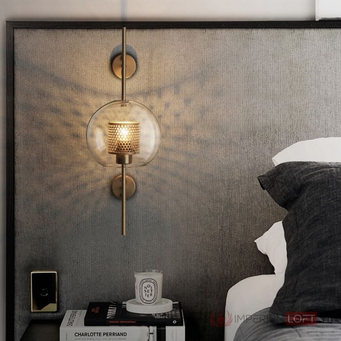 Настенный светильник CATCH WALL ball L58 brass от ImperiumLoft