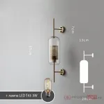 Настенный светильник CATCH WALL ball L58 brass от ImperiumLoft