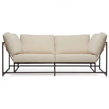 Двухместный диван Canvas & Copper Two Seat Sofa designed by Stephen Kenn and Simon Miller		 in 2014
