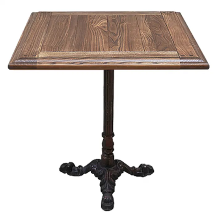 Стол для ресторана Cast iron and Oak restaurant table square от ImperiumLoft