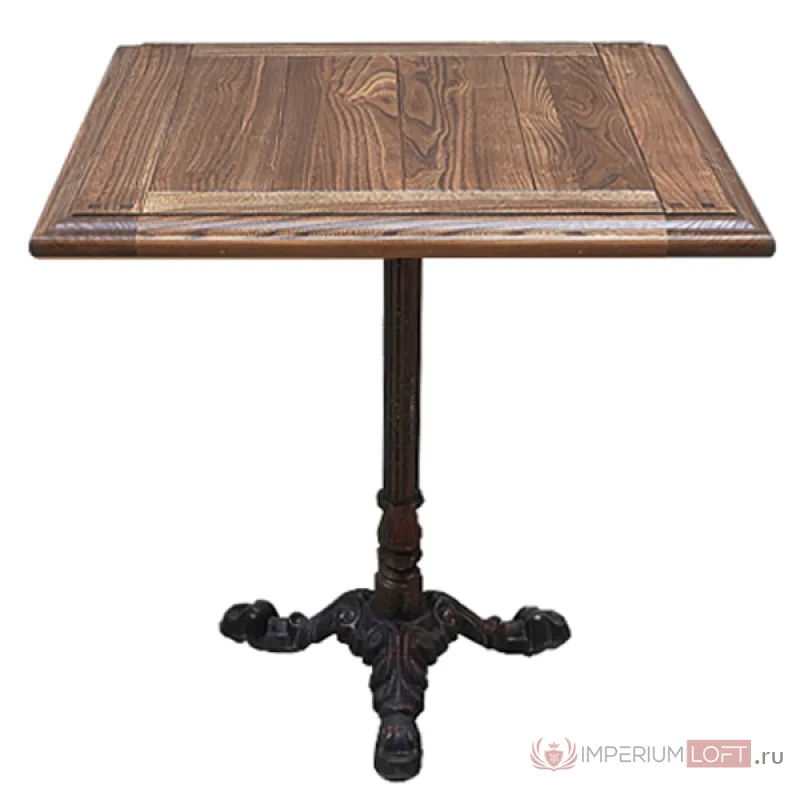 Стол для ресторана Cast iron and Oak restaurant table square от ImperiumLoft