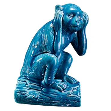 Статуэтка Синяя Обезьянка керамика II