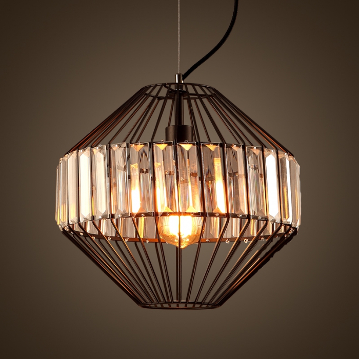Подвесной светильник Glass Plate Pendant #4 от ImperiumLoft