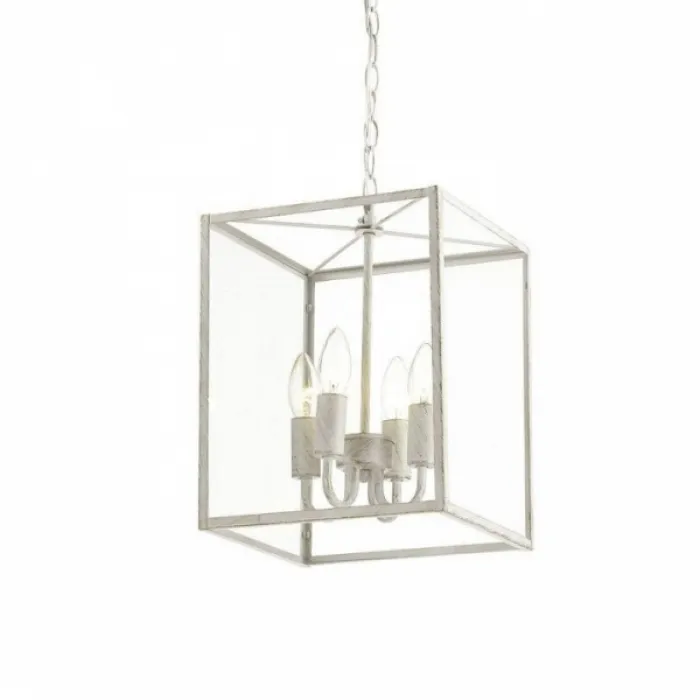 Подвесной светильник Loft Industrial Ortogonal Pendant Cube White 4 от ImperiumLoft