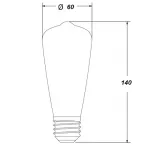 Лампочка Loft Edison Retro Bulb №1 от ImperiumLoft