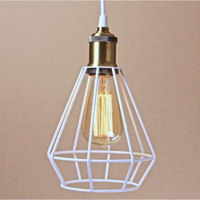 Подвесной светильник Wire Cage Pendant Punch White от ImperiumLoft