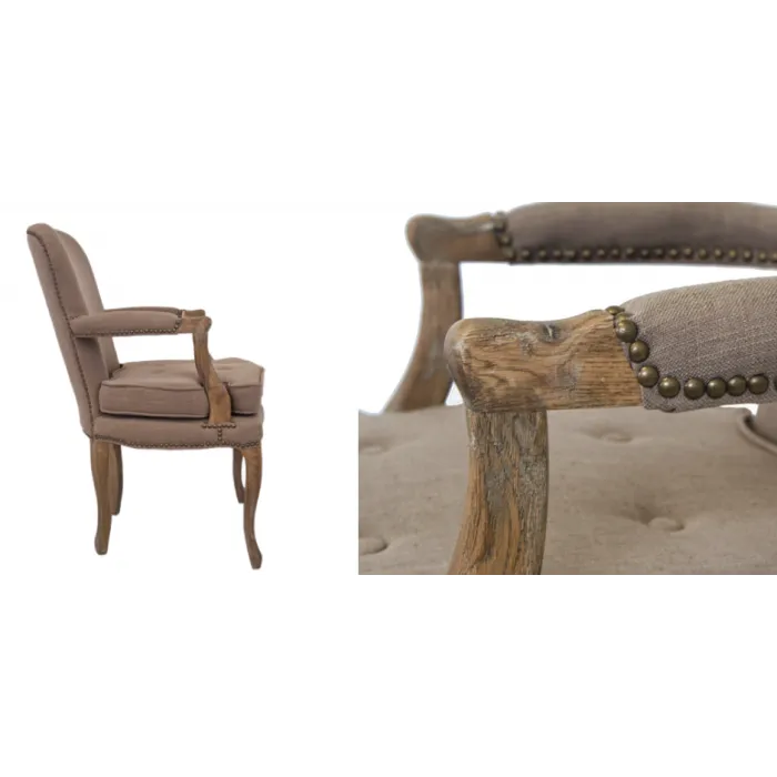 Стул French chairs Provence Corsica Grey ArmChair от ImperiumLoft