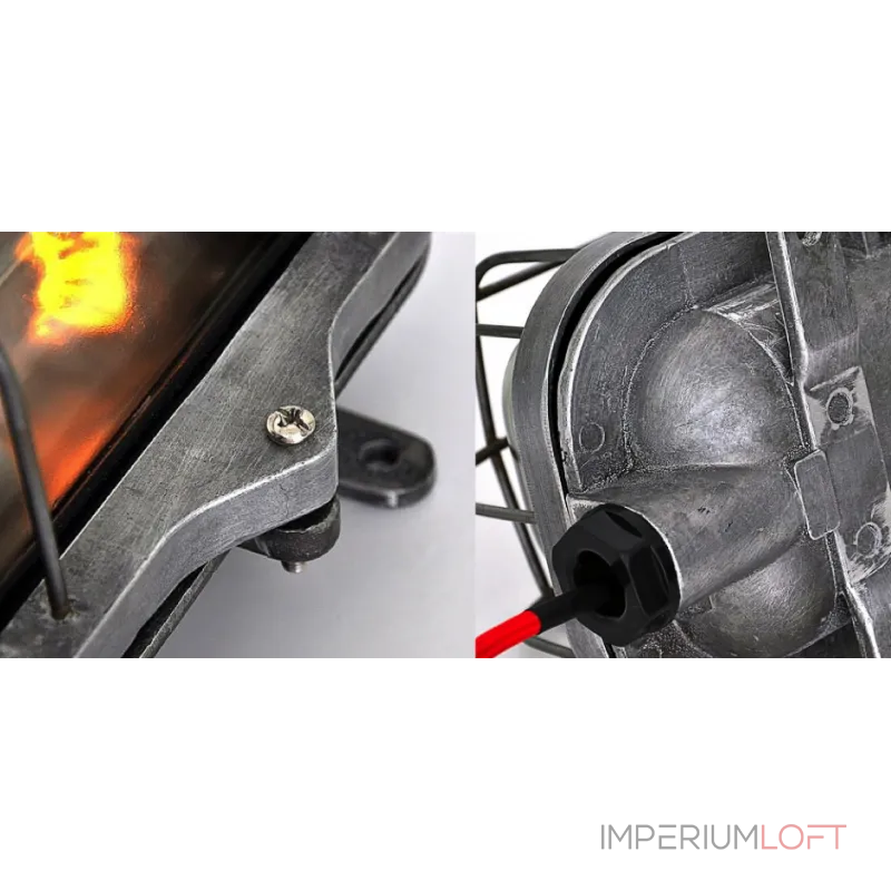 Настенная лампа Steampunk Cage Glass Edison Wall Lamp от ImperiumLoft Настенная лампа Steampunk Cage Glass Edison Wall Lamp от ImperiumLoft