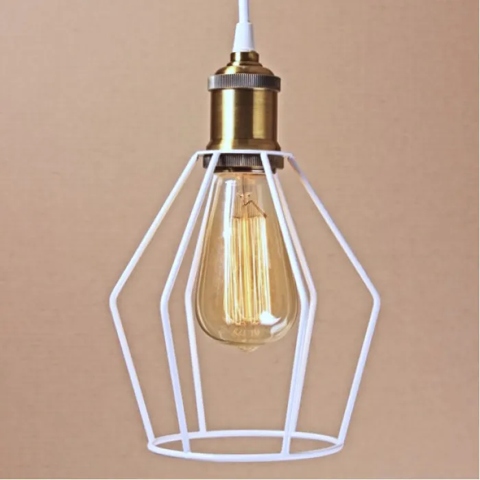 Подвесной светильник Wire Cage Pendant Trew White от ImperiumLoft