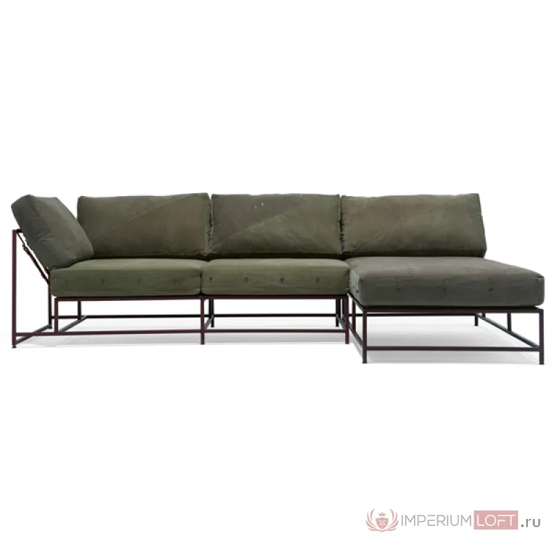 Угловой диван Olive Military Fabric Sectional sofa designed by Stephen Kenn and Simon Miller от ImperiumLoft