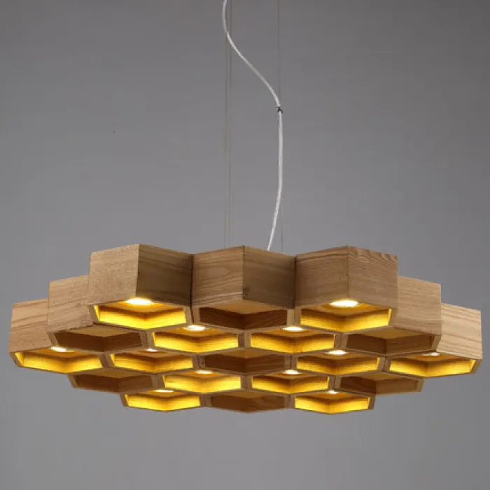Люстра Honeycomb 12 Loft Wooden Ecolight от ImperiumLoft