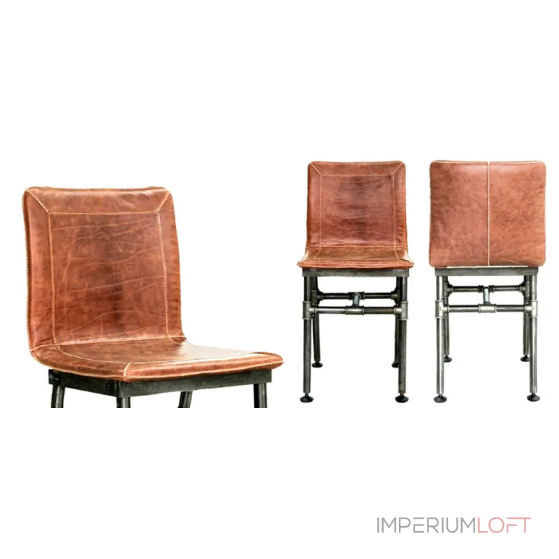 Барный стул Iron Loft Bar stool brown