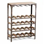 Стеллаж Industrial Metal Rust Console Wine Rack от ImperiumLoft
