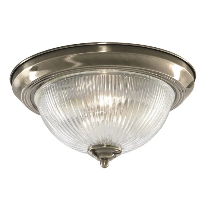 Потолочный светильник Flush Mount Ceiling Light corrugated glass от ImperiumLoft