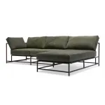 Угловой диван Olive Military Fabric Sectional sofa designed by Stephen Kenn and Simon Miller от ImperiumLoft