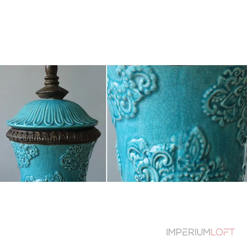 Кубок с крышкой керамика Turquoises Cup
