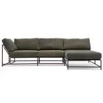 Угловой диван Olive Military Fabric Sectional sofa designed by Stephen Kenn and Simon Miller от ImperiumLoft