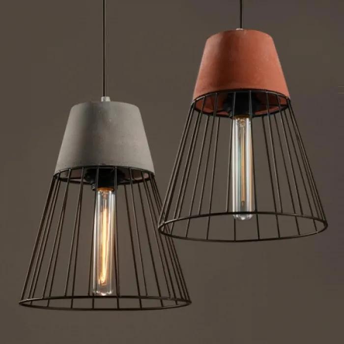 Подвесной светильник Cement Droplight Pendant Light cone от ImperiumLoft