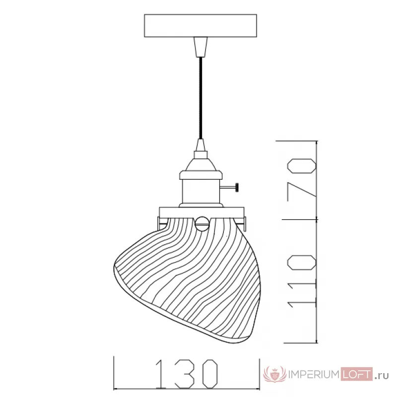 Потолочный светильник Loft Sea Shell от ImperiumLoft