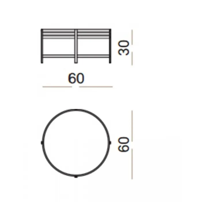 Столик Ula Low table ULA001 от ImperiumLoft