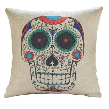 Декоративная подушка Skull multi color