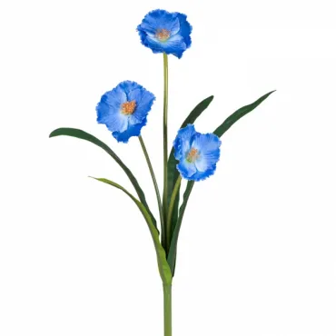 Декоративный искусственный цветок Blue Eschscholzia