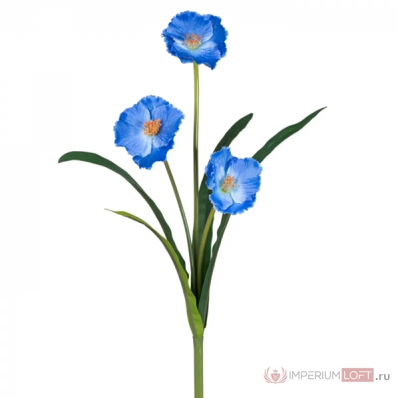 Декоративный искусственный цветок Blue Eschscholzia от ImperiumLoft