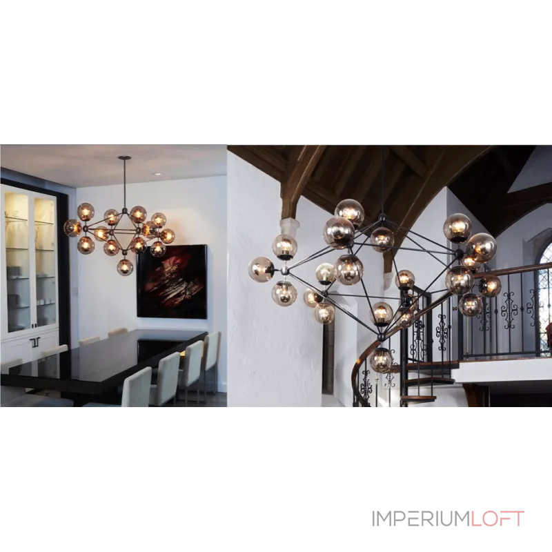 Люстра на штанге Modo Chandelier 15 Globes Люстра на штанге Modo Chandelier 15 Globes