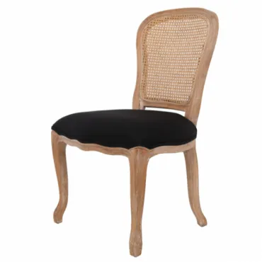 Стул French chairs Provence Neman Black Rattan Chair от ImperiumLoft