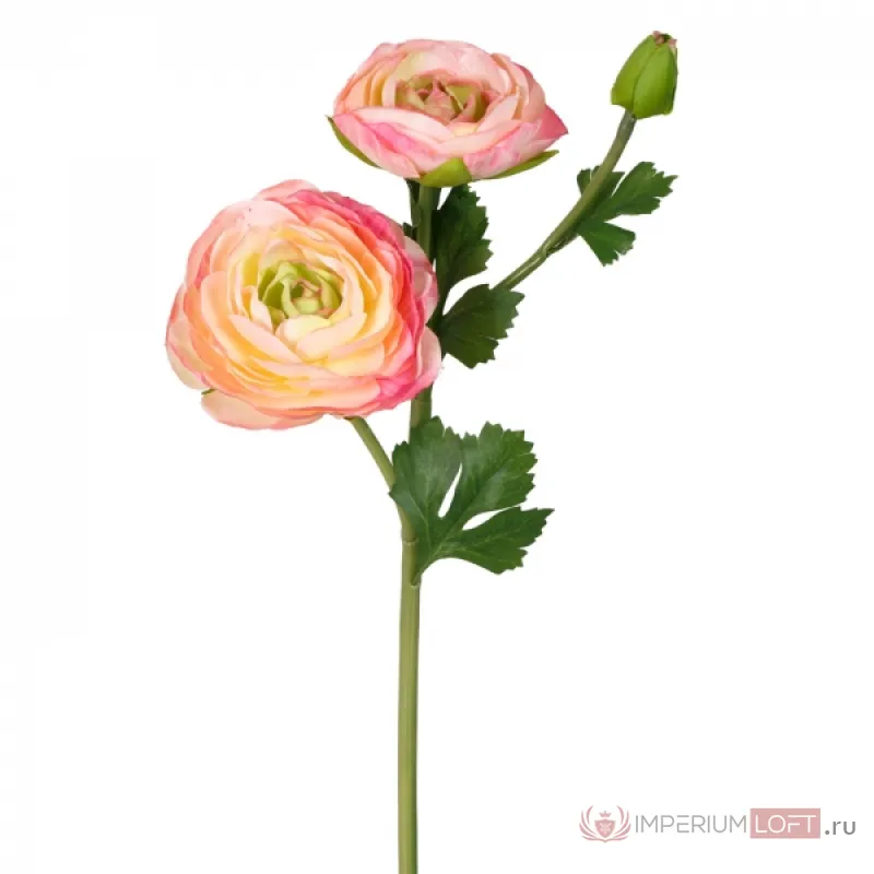 Декоративный искусственный цветок Pink Ranunculus от ImperiumLoft