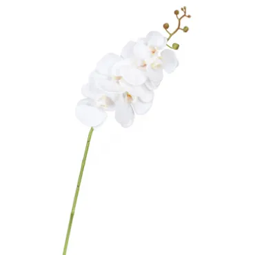 Декоративный искусственный цветок Average White Orchid
