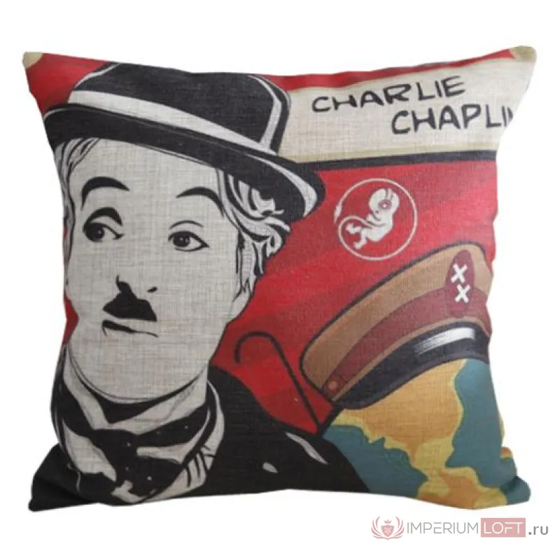 Подушка Чарли Чаплин от ImperiumLoft