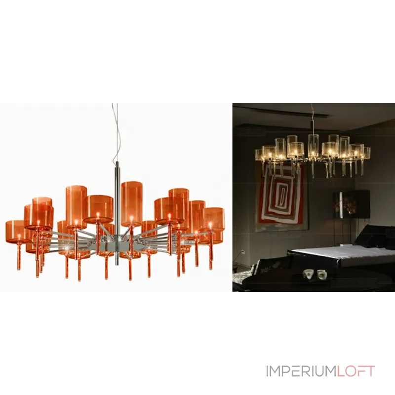 Подвесная люстра AXO Light Spillray lamps 20 Подвесная люстра AXO Light Spillray lamps 20