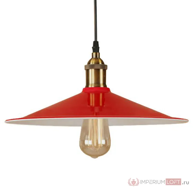 Красный подвесной светильник Loft Factory filament RED II от ImperiumLoft